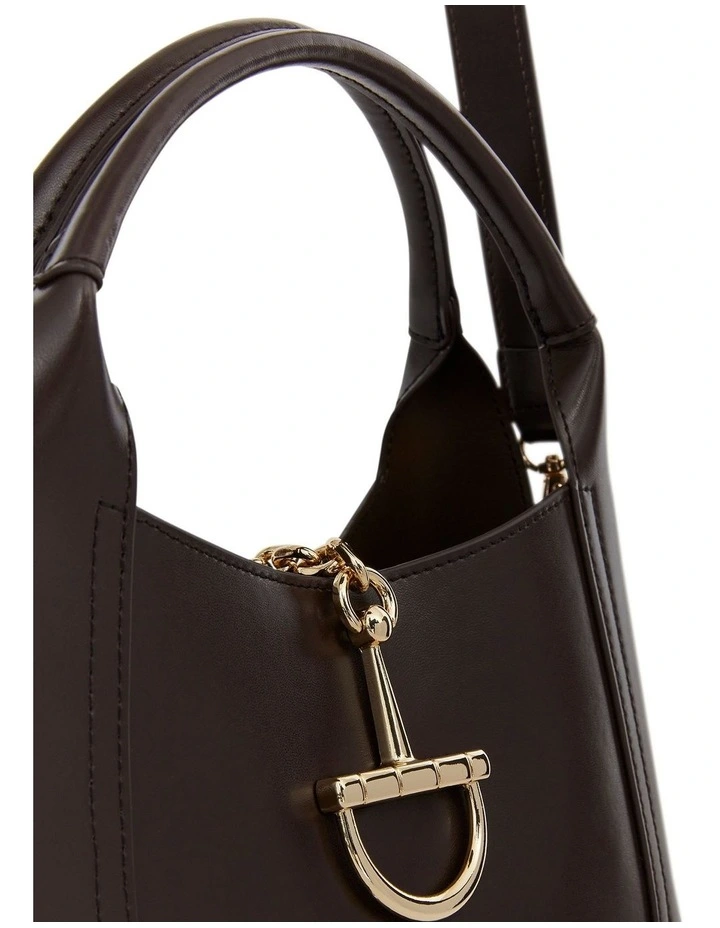 Fleur Shoulder Bag in Chocolate Leather image 3