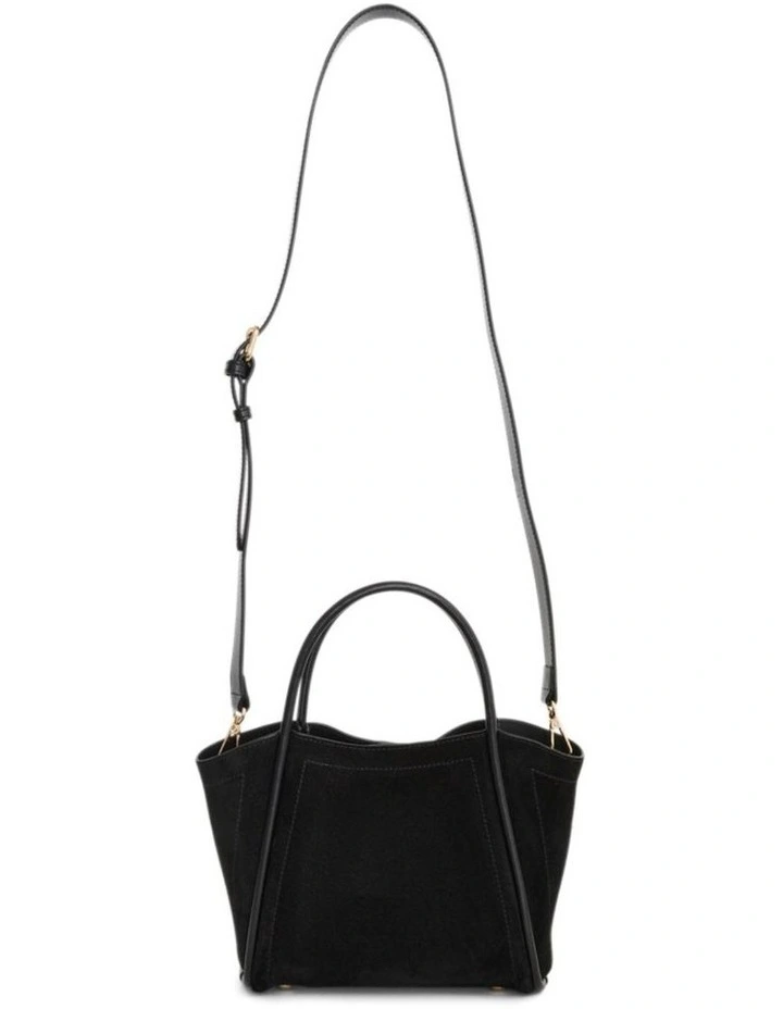 Frida Tote Bag in Black Seude image 1