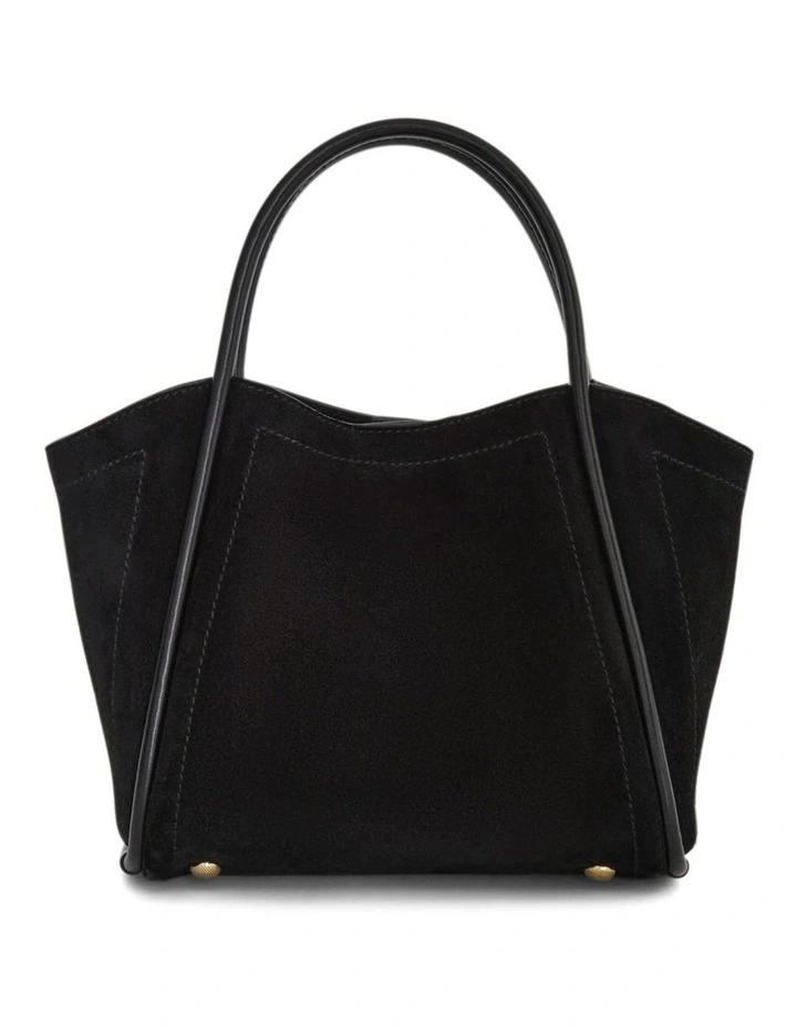 Frida Tote Bag in Black Seude image 4