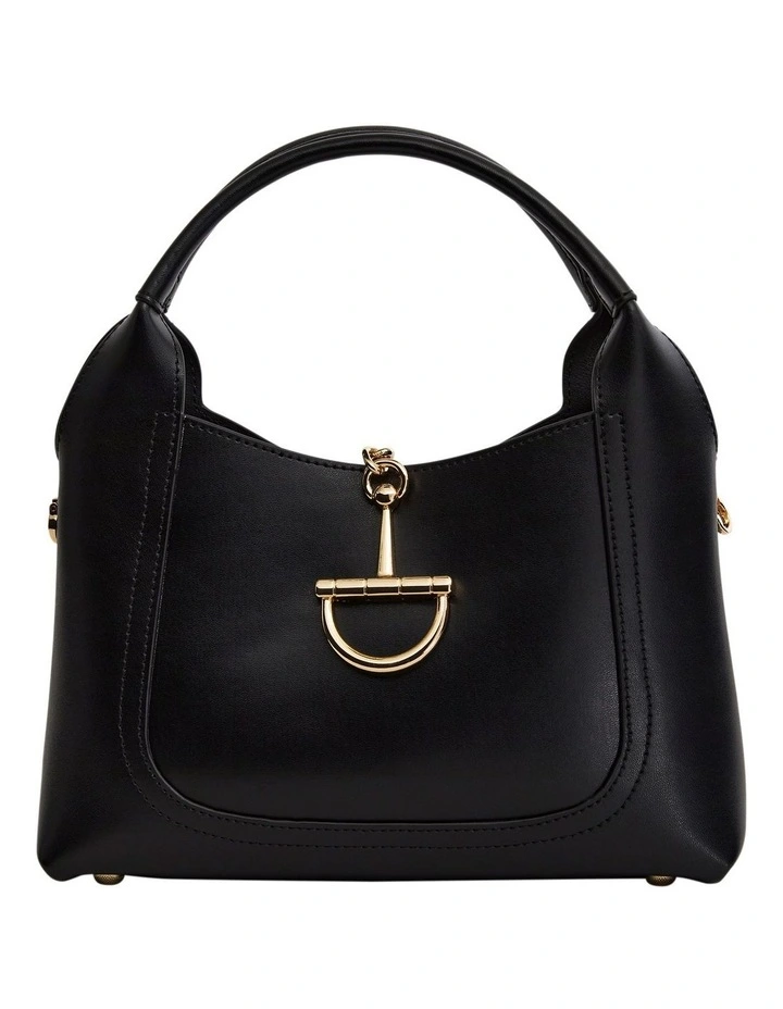 Fleur Shoulder Bag in Black Leather image 1