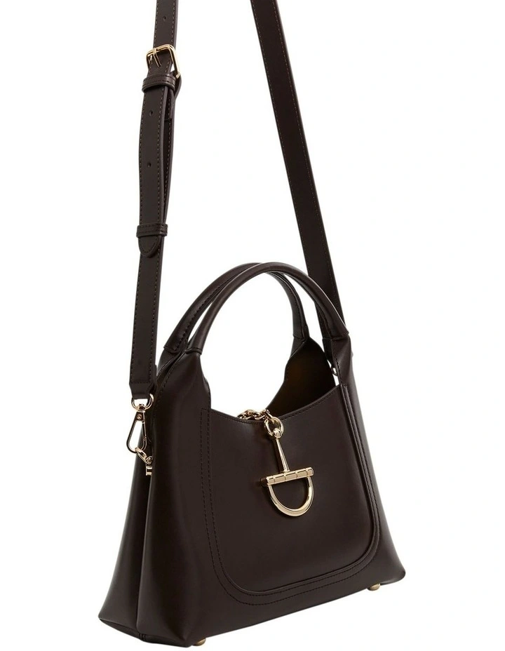 Fleur Shoulder Bag in Black Leather image 2