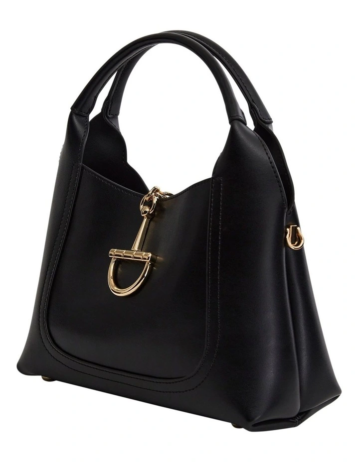Fleur Shoulder Bag in Black Leather image 3