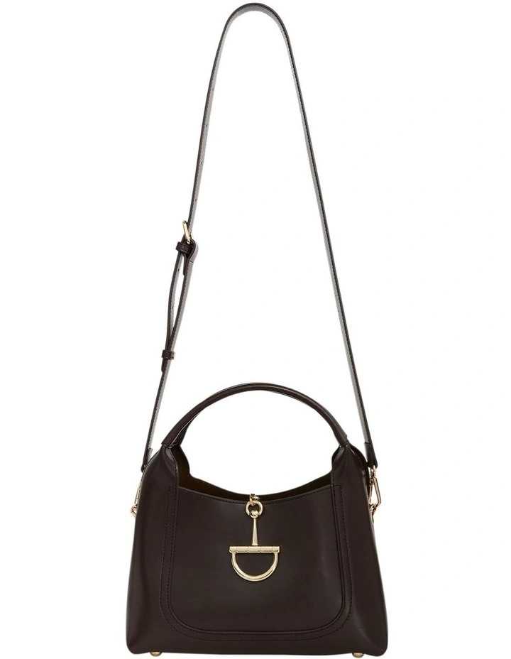 Fleur Shoulder Bag in Black Leather image 4