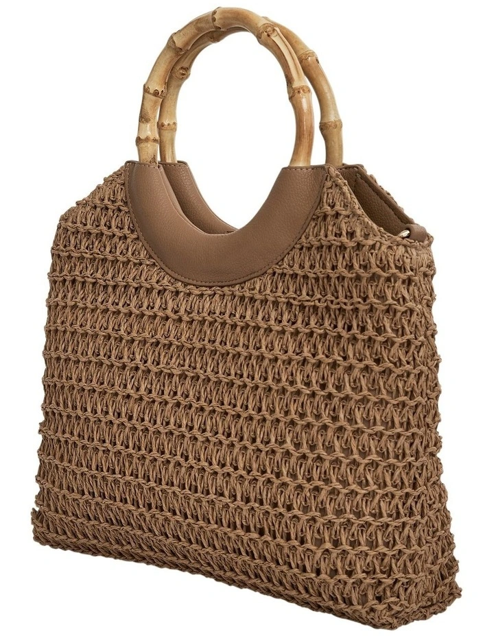 Laos Tote Bag in Natural Raffia image 2