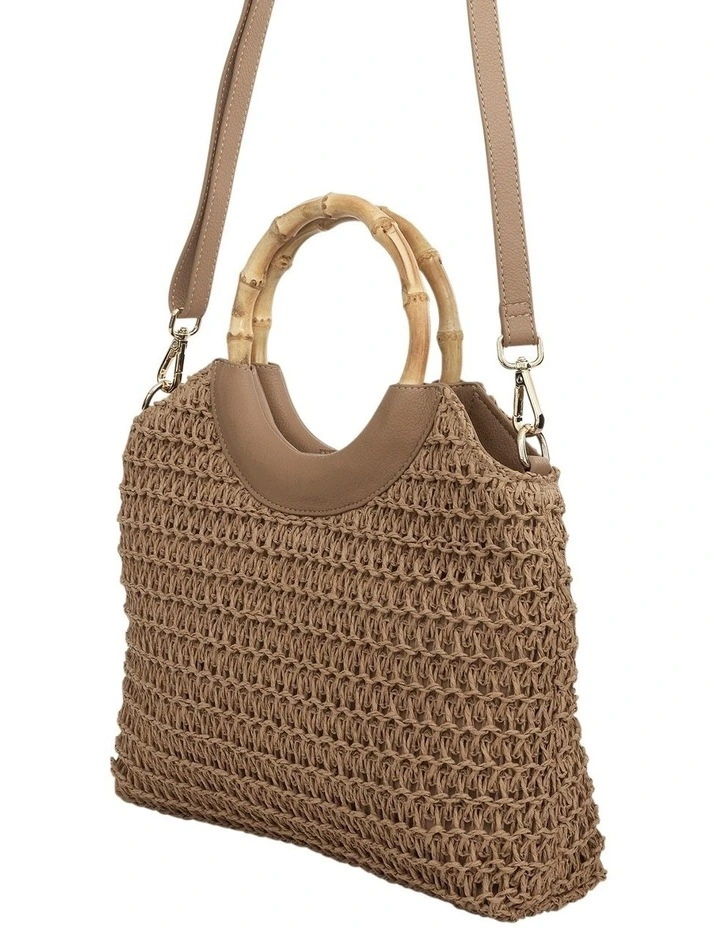 Laos Tote Bag in Natural Raffia image 2