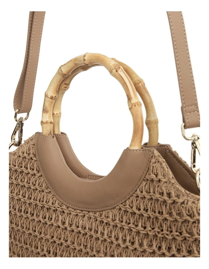 Laos Tote Bag in Natural Raffia image 3