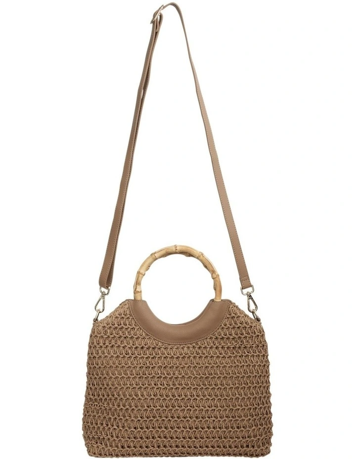 Laos Tote Bag in Natural Raffia image 4