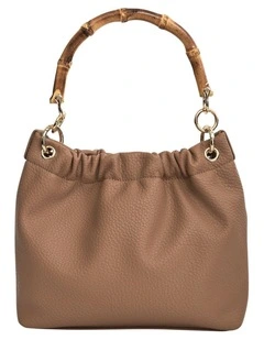 Leona Shoulder Bag in Nude Pebble