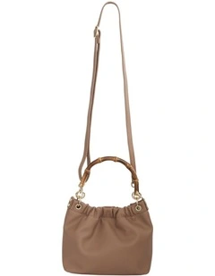 Leona Shoulder Bag in Nude Pebble