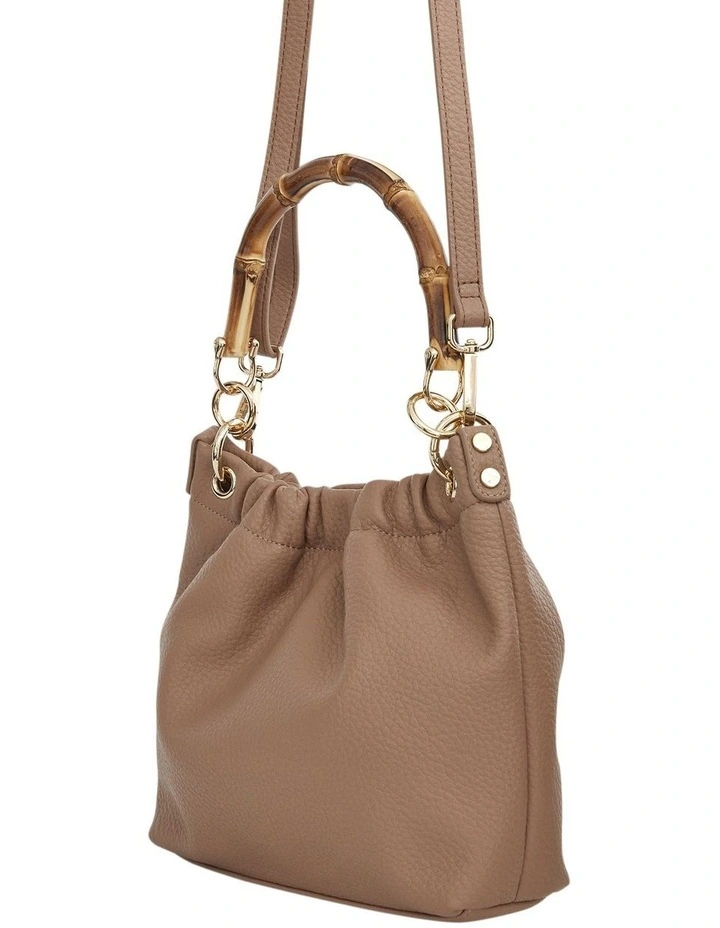 Leona Shoulder Bag in Nude Pebble image 2