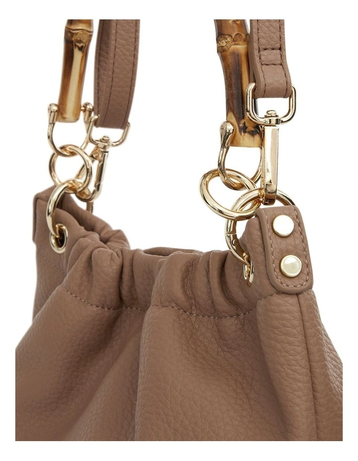 Leona Shoulder Bag in Nude Pebble image 3