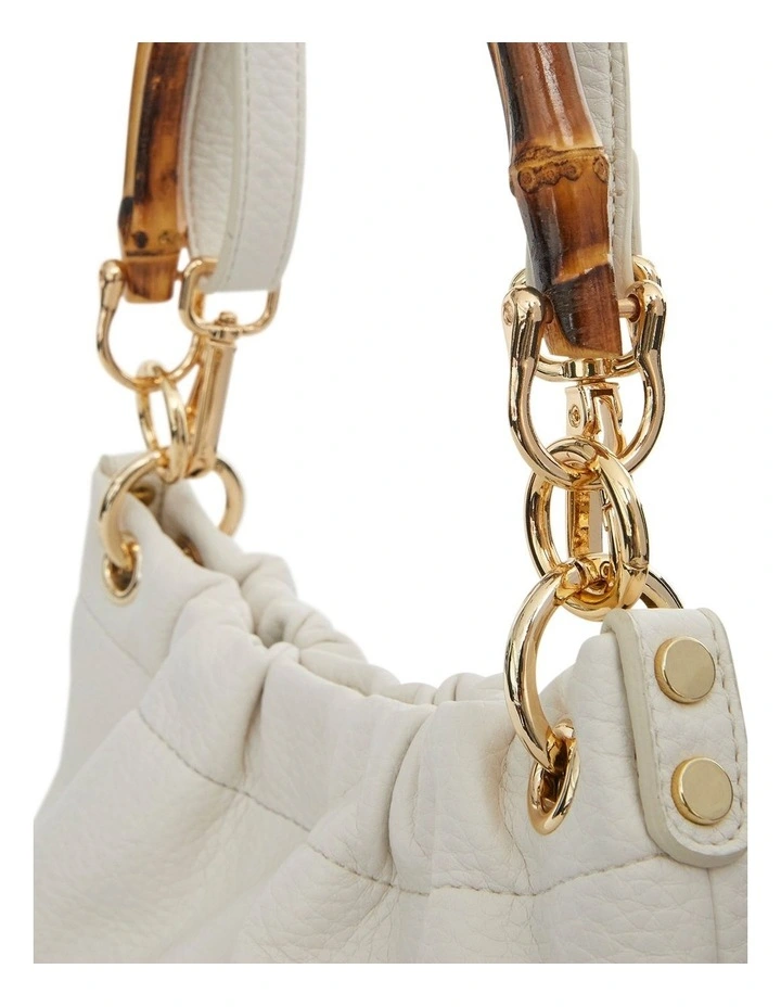 Leona Shoulder Bag in Chalk Pebble image 3