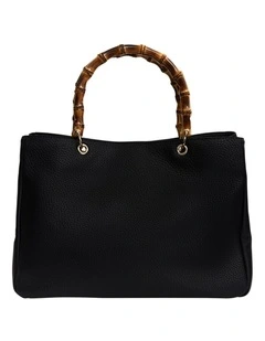 Libby Tote Bag in Black Pebble