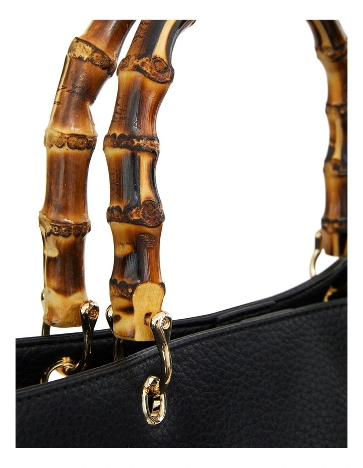 Libby Tote Bag in Black Pebble image 3