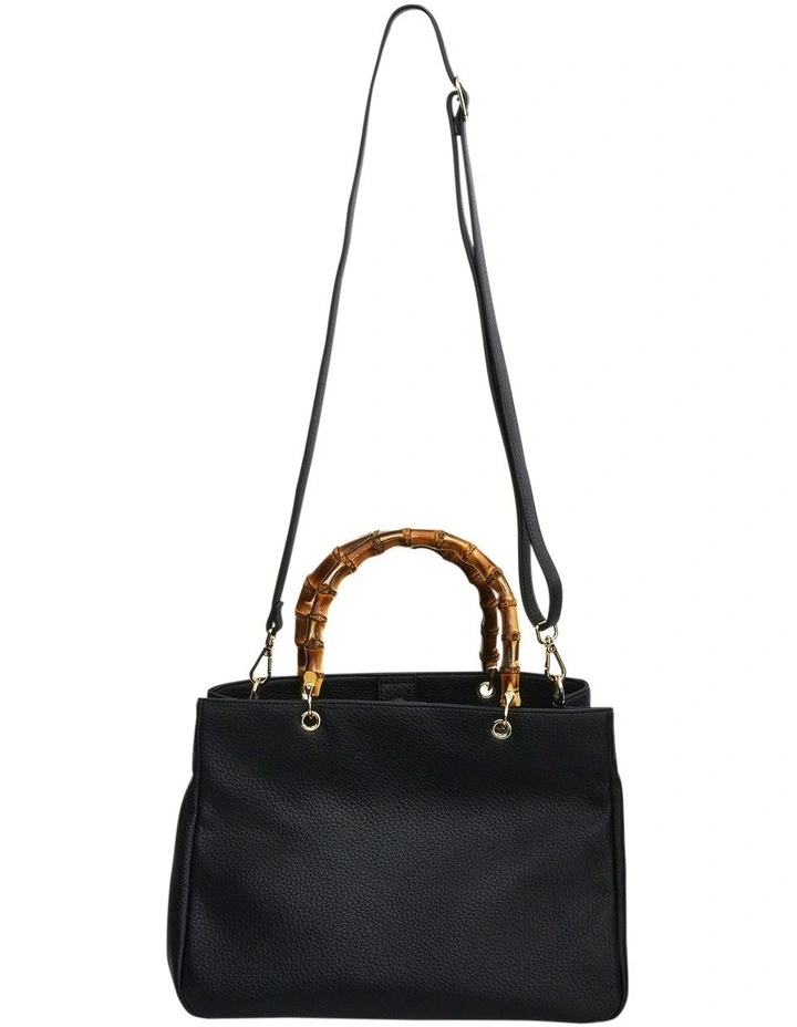 Libby Tote Bag in Black Pebble image 4