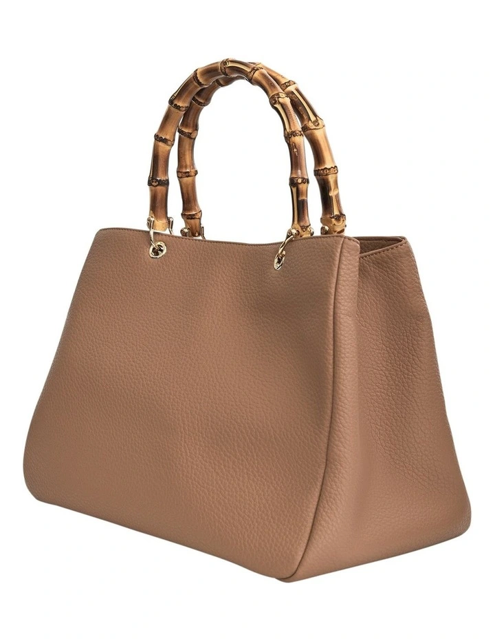 Libby Tote Bag in Nude Pebble image 2