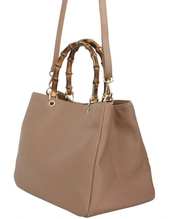 Libby Tote Bag in Nude Pebble image 2