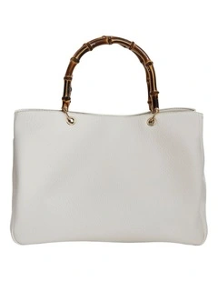 Libby Tote Bag in Chalk Pebble