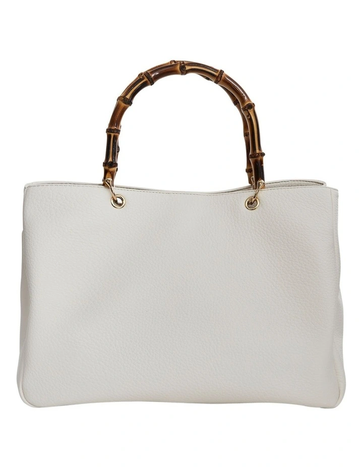Libby Tote Bag in Chalk Pebble image 1
