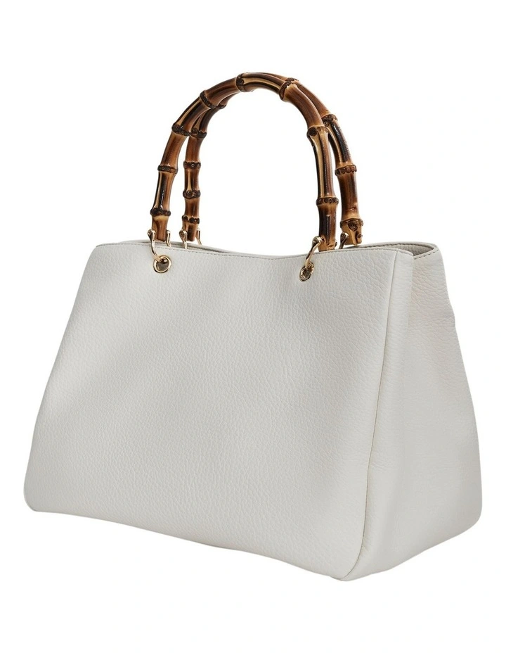 Libby Tote Bag in Chalk Pebble image 2
