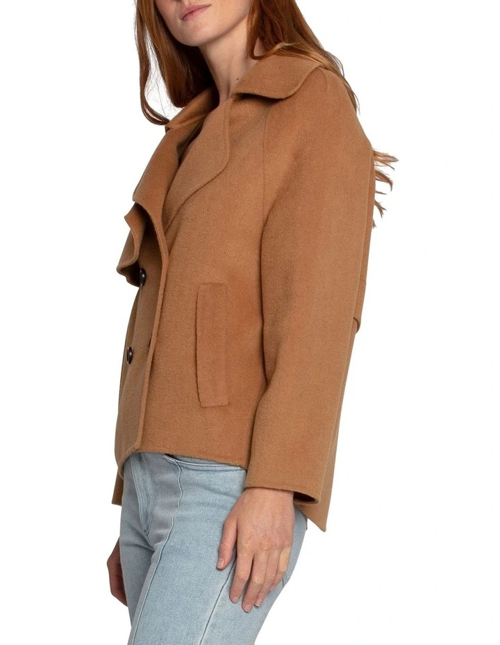 I'm Yours Camel Wool Blend Peacoat image 3