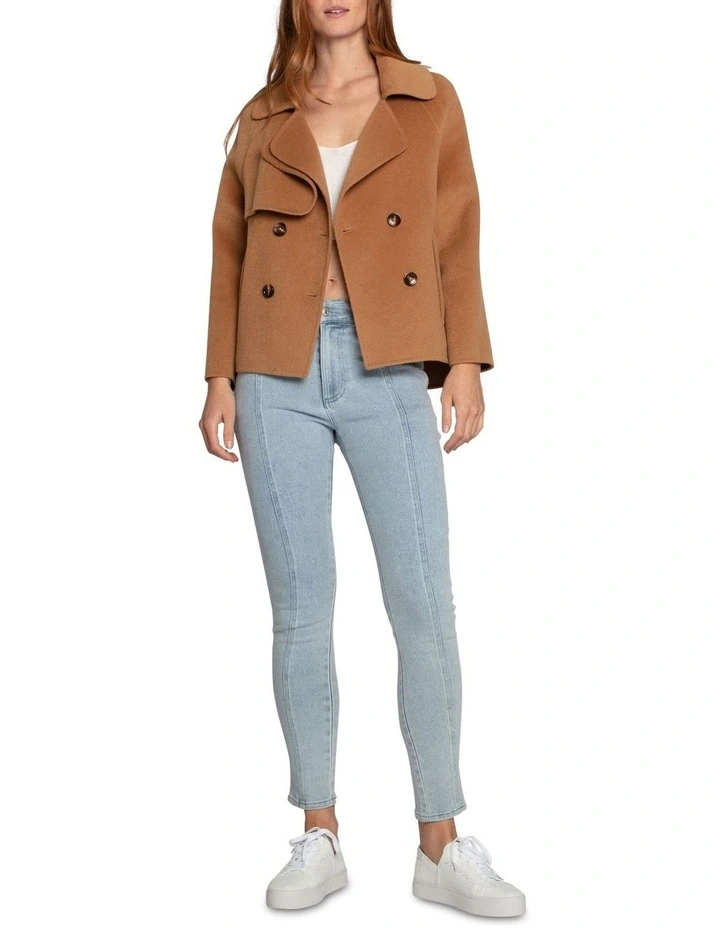 I'm Yours Camel Wool Blend Peacoat image 6