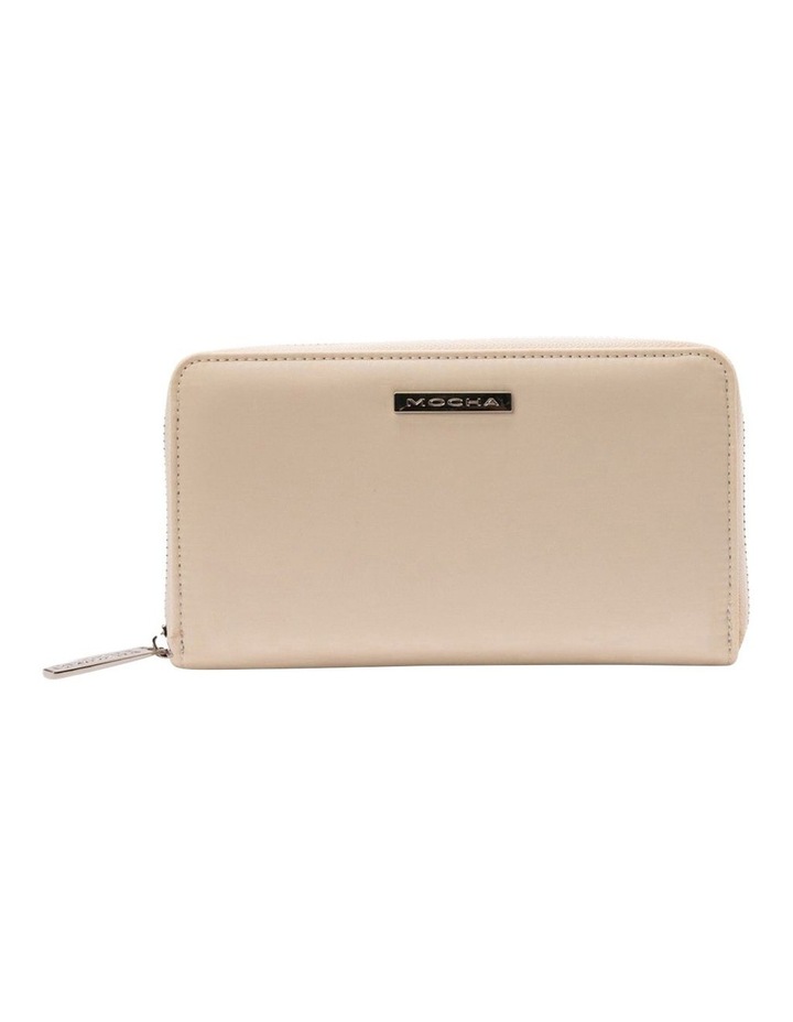 Eden Nylon Long Wallet in Cream
