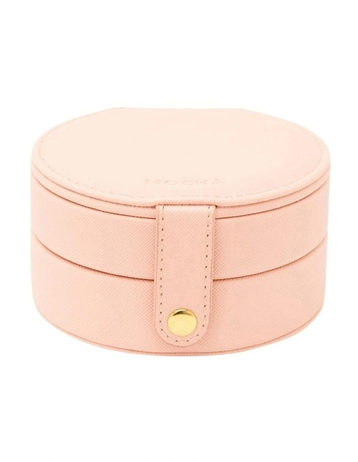 Mocha Round Double Layer Jewellery Case In Pink MYER