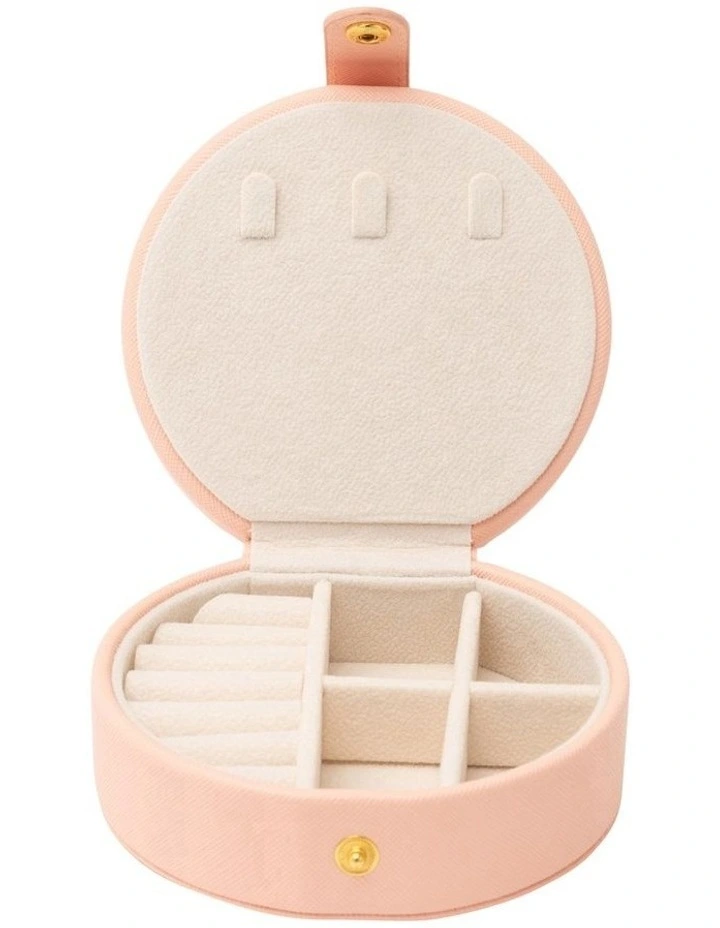 Mocha Round Double Layer Jewellery Case In Pink MYER