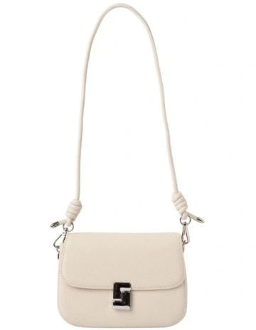 Sonya Leather Crossbody Bag in Cream