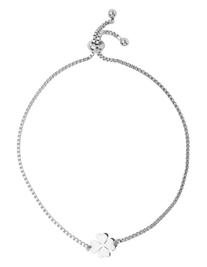 Zara Clover Bracelet in Silver image 1