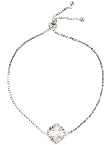 Delaney Baroque Pearl Bracelet in Silver