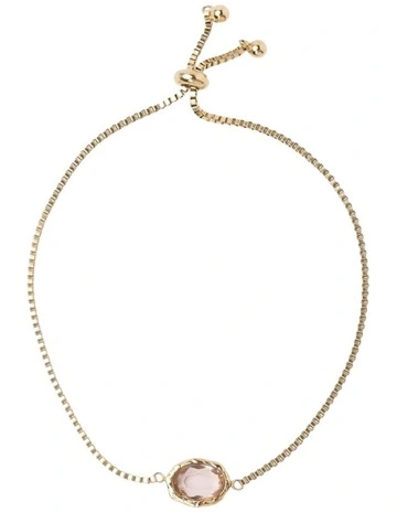 Freya Adjustable Bracelet in Pink