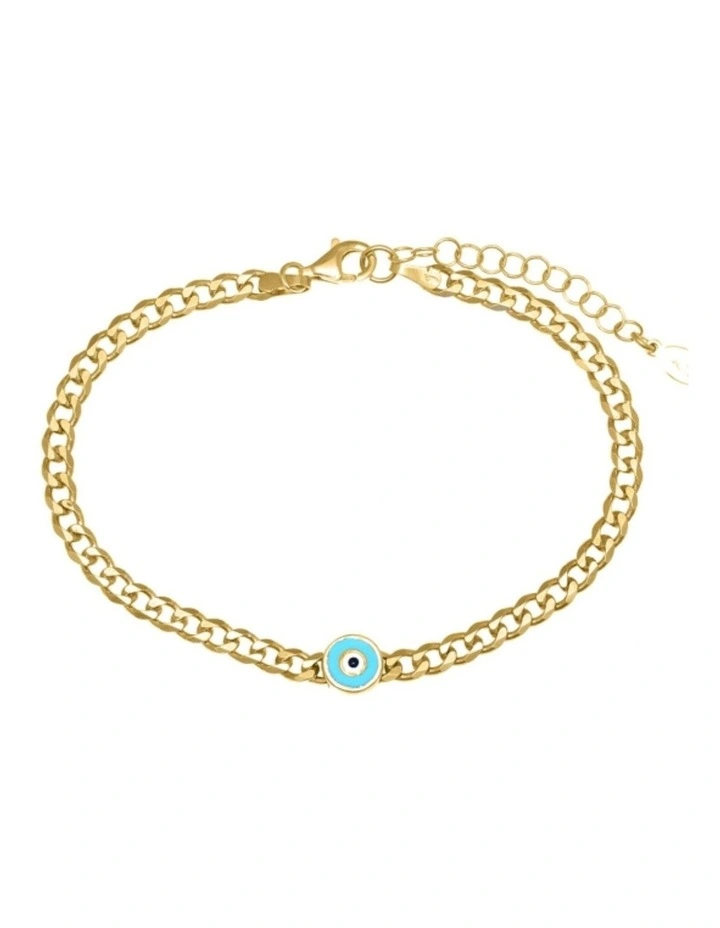 Gregio Wanna Glow Like A Star Yg Bracelet With Blue Enamel Eye in Gold image 1