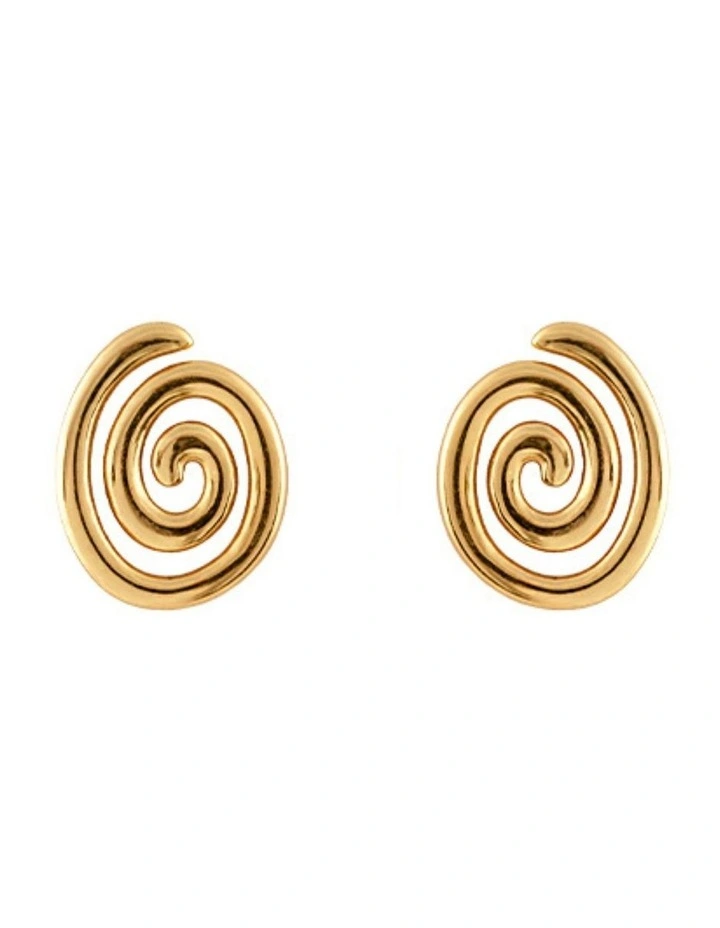 Zahar Honey Earrings in Gold image 1
