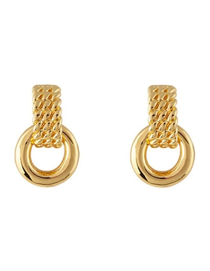 Mocha Zahar Frannie Earrings in Gold image 1