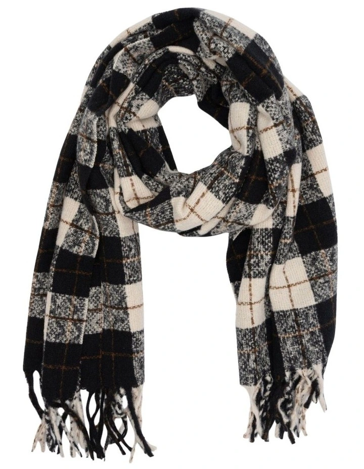 Warm Check Scarf in Multi image 1