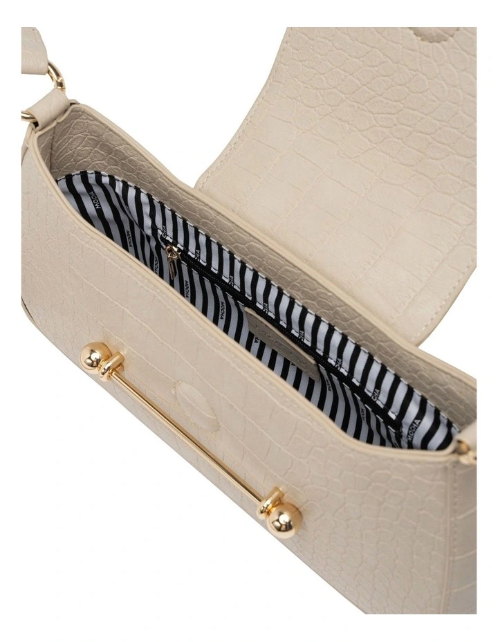 Alexis Crossbody Bag in Beige image 3