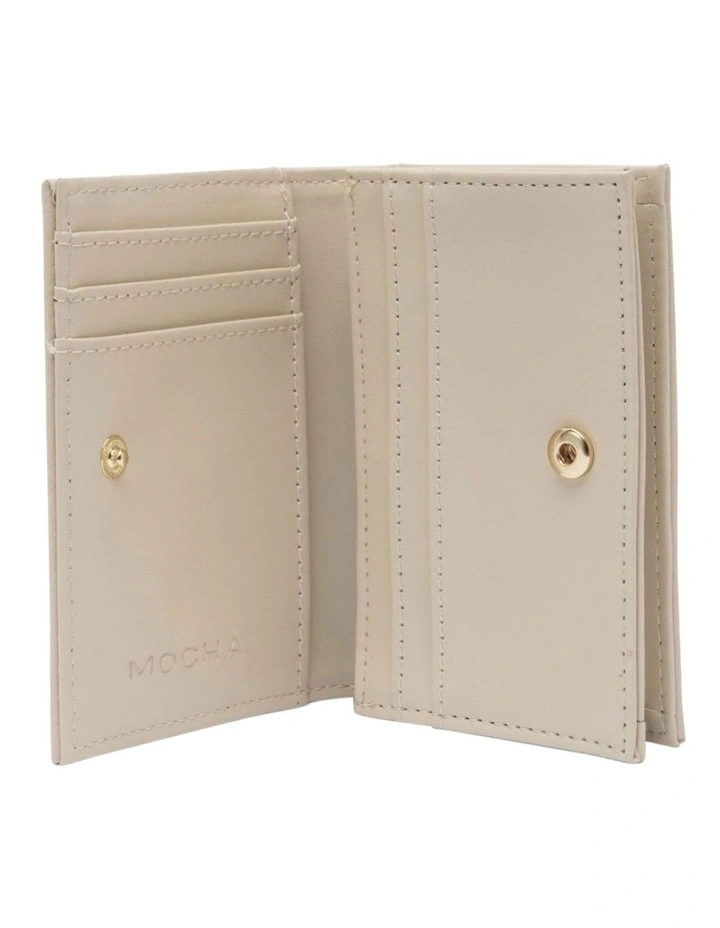 Josephine Small Wallet in Beige image 2