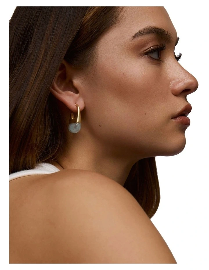 Zahar Poppy Earrings in Blue image 2