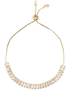 Myra Adjustable Tennis Bracelet in Light Gold