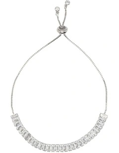Myra Adjustable Tennis Bracelet in Silver