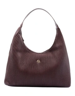 Serena Soft Shoulder Bag in Burgundy