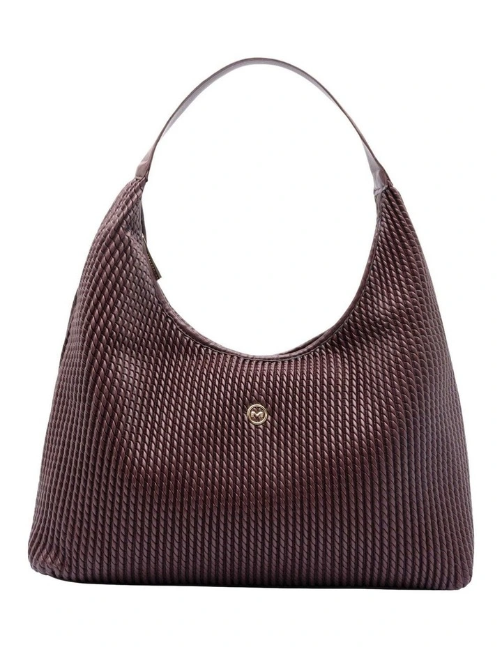 Serena Soft Shoulder Bag in Burgundy image 1