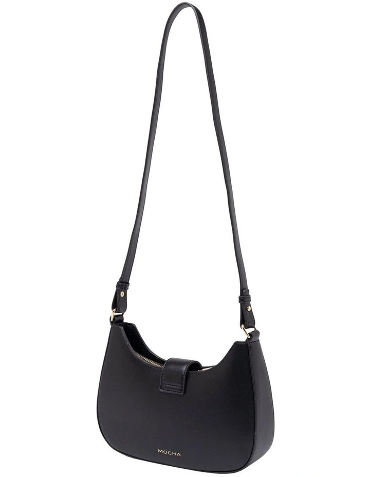 Mocha Charlotte Shoulder Bag - Black image 2
