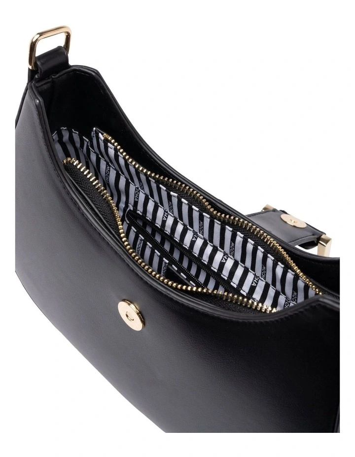 Mocha Charlotte Shoulder Bag - Black image 3