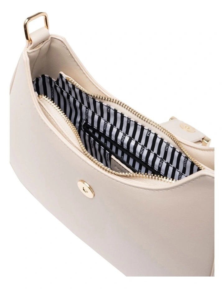 Mocha Charlotte Shoulder Bag - Cream image 3