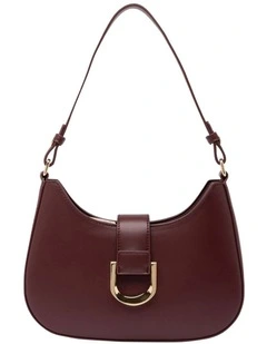 Mocha Charlotte Shoulder Bag - Burgundy