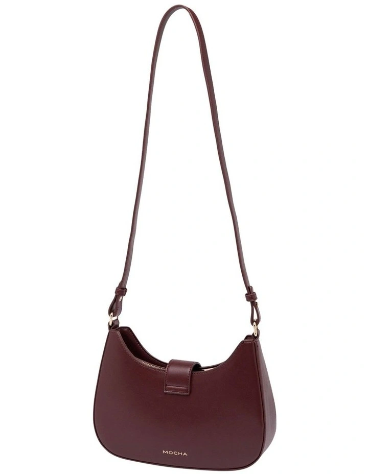 Mocha Charlotte Shoulder Bag - Burgundy image 2