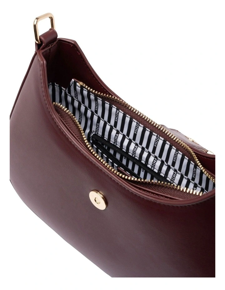 Mocha Charlotte Shoulder Bag - Burgundy image 3